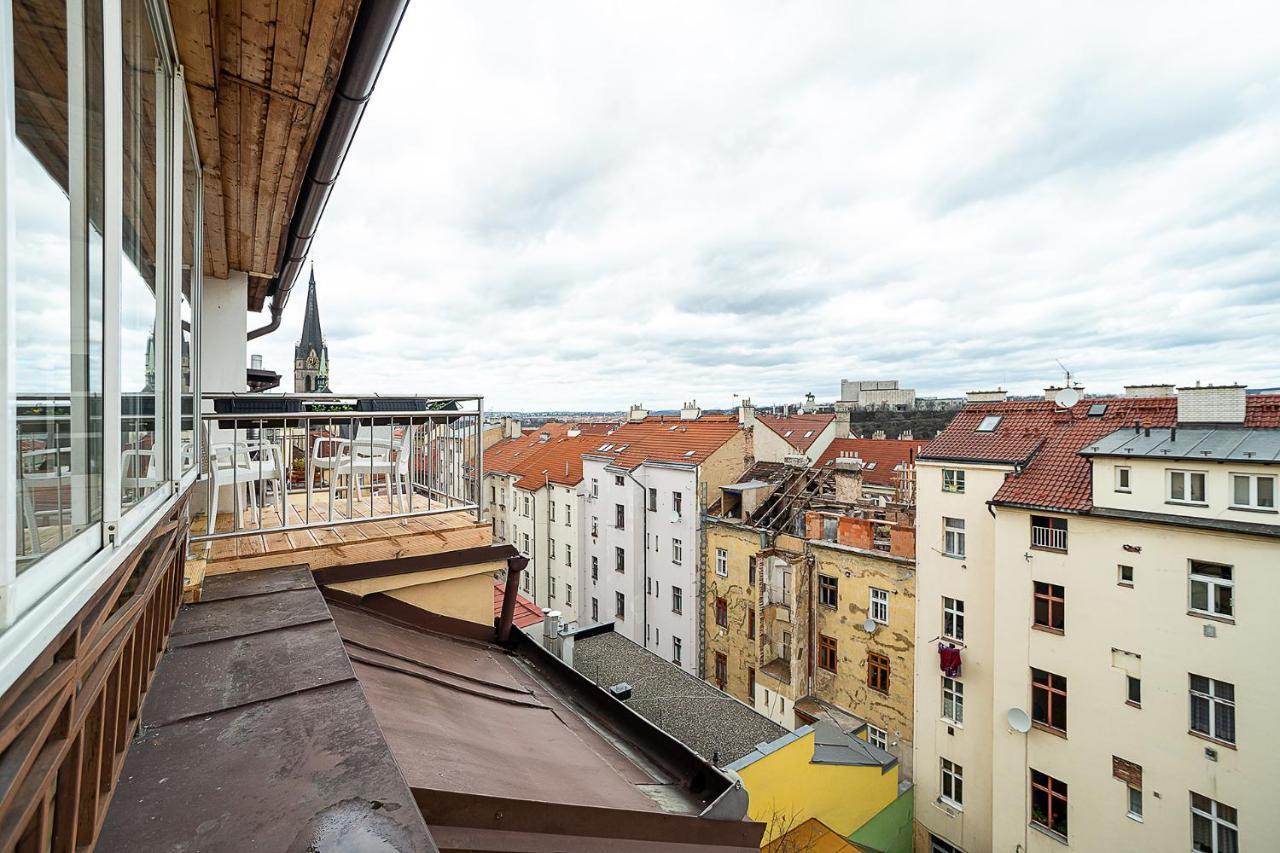Big 4-Bedroom Flat, Terrace With Great Vitkov View Prag Exterior foto
